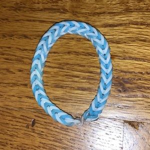 Latex Free rubber band fishtail bracelet.